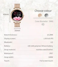 Load image into Gallery viewer, Proker Lady Smart Watch Round Screen with health monitoring - Silver Steel_6